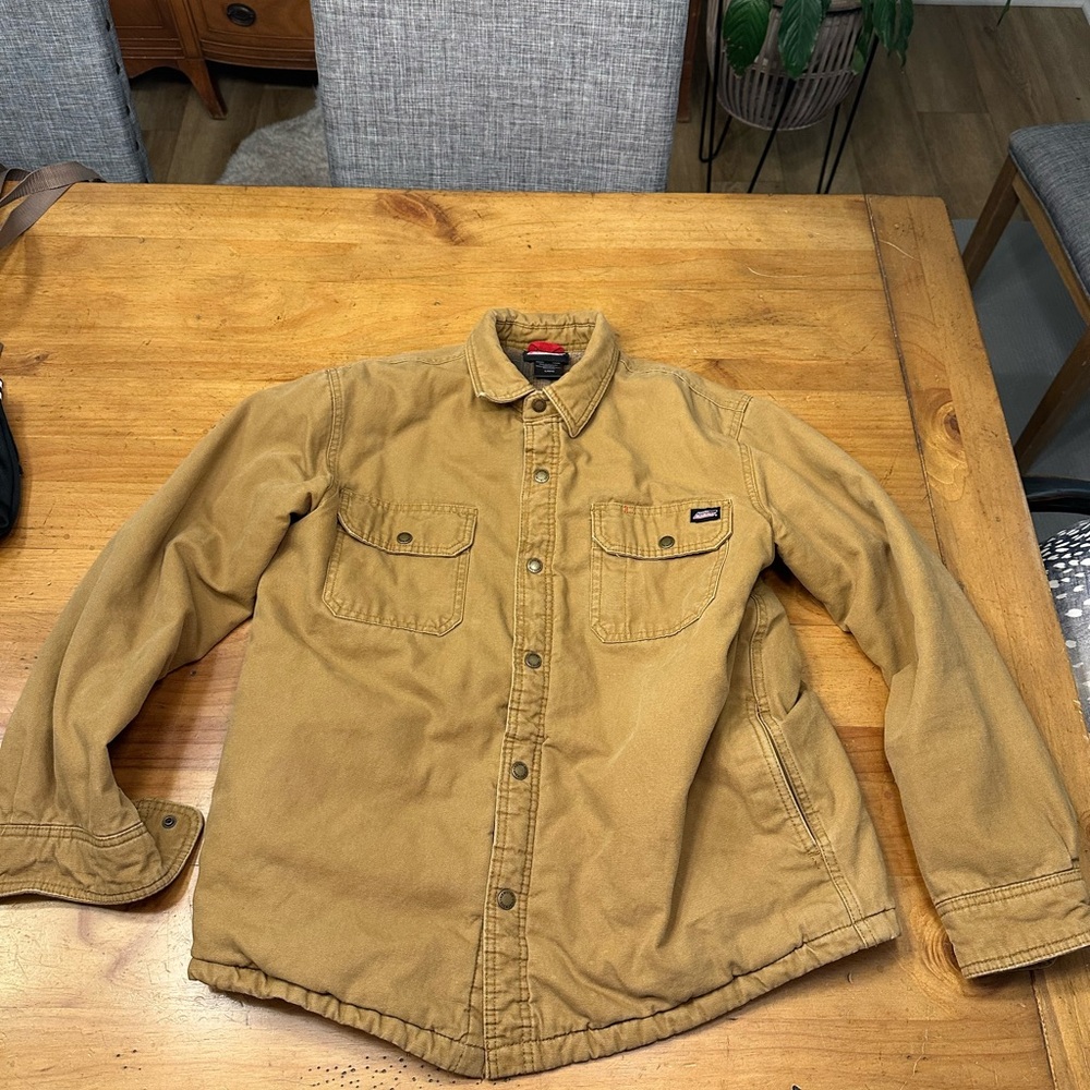 Dickies Men's Camel Shirt Jacket